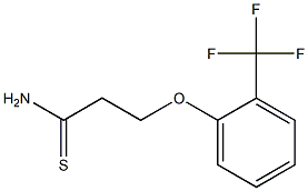 3-[2-(trifluoromethyl)phenoxy]propanethioamide 结构式