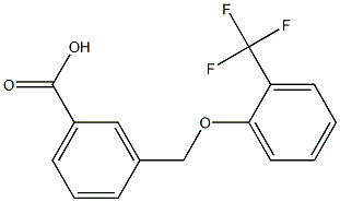 3-[2-(trifluoromethyl)phenoxymethyl]benzoic acid 结构式
