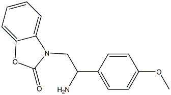 3-[2-amino-2-(4-methoxyphenyl)ethyl]-2,3-dihydro-1,3-benzoxazol-2-one 结构式