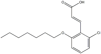 3-[2-chloro-6-(heptyloxy)phenyl]prop-2-enoic acid 结构式