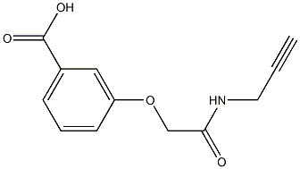 3-[2-oxo-2-(prop-2-ynylamino)ethoxy]benzoic acid 结构式