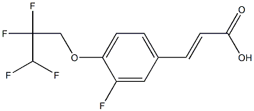 3-[3-fluoro-4-(2,2,3,3-tetrafluoropropoxy)phenyl]prop-2-enoic acid 结构式