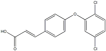 3-[4-(2,5-dichlorophenoxy)phenyl]prop-2-enoic acid 结构式