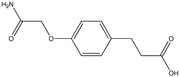 3-[4-(2-amino-2-oxoethoxy)phenyl]propanoic acid 结构式