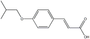 3-[4-(2-methylpropoxy)phenyl]prop-2-enoic acid 结构式