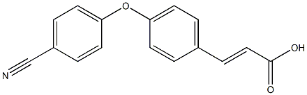 3-[4-(4-cyanophenoxy)phenyl]prop-2-enoic acid 结构式