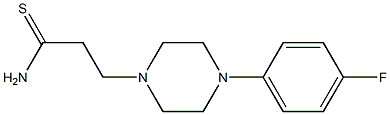 3-[4-(4-fluorophenyl)piperazin-1-yl]propanethioamide 结构式