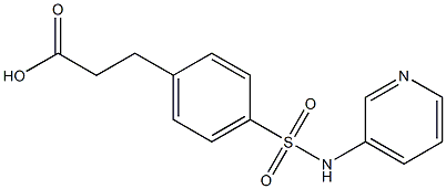 3-[4-(pyridin-3-ylsulfamoyl)phenyl]propanoic acid 结构式