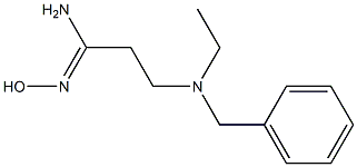 3-[benzyl(ethyl)amino]-N'-hydroxypropanimidamide 结构式