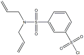 3-[bis(prop-2-en-1-yl)sulfamoyl]benzene-1-sulfonyl chloride 结构式