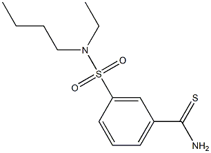 3-[butyl(ethyl)sulfamoyl]benzene-1-carbothioamide 结构式