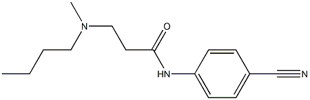 3-[butyl(methyl)amino]-N-(4-cyanophenyl)propanamide 结构式