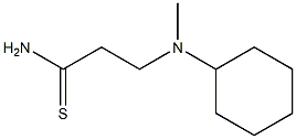 3-[cyclohexyl(methyl)amino]propanethioamide 结构式