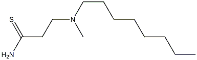 3-[methyl(octyl)amino]propanethioamide 结构式