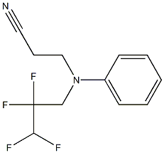 3-[phenyl(2,2,3,3-tetrafluoropropyl)amino]propanenitrile 结构式