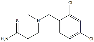 3-{[(2,4-dichlorophenyl)methyl](methyl)amino}propanethioamide 结构式