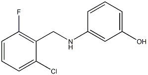 3-{[(2-chloro-6-fluorophenyl)methyl]amino}phenol 结构式