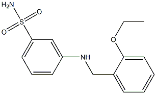 3-{[(2-ethoxyphenyl)methyl]amino}benzene-1-sulfonamide 结构式