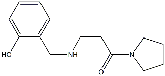 3-{[(2-hydroxyphenyl)methyl]amino}-1-(pyrrolidin-1-yl)propan-1-one 结构式