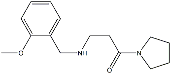 3-{[(2-methoxyphenyl)methyl]amino}-1-(pyrrolidin-1-yl)propan-1-one 结构式