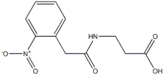 3-{[(2-nitrophenyl)acetyl]amino}propanoic acid 结构式