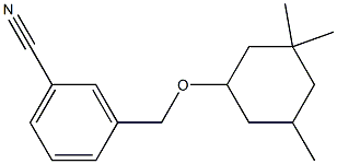 3-{[(3,3,5-trimethylcyclohexyl)oxy]methyl}benzonitrile 结构式