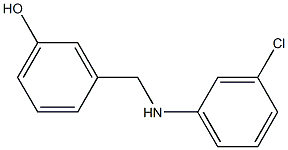 3-{[(3-chlorophenyl)amino]methyl}phenol 结构式