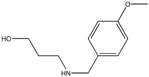 3-{[(4-methoxyphenyl)methyl]amino}propan-1-ol 结构式