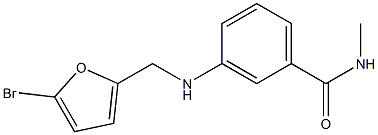 3-{[(5-bromofuran-2-yl)methyl]amino}-N-methylbenzamide 结构式