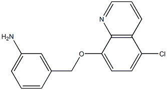 3-{[(5-chloroquinolin-8-yl)oxy]methyl}aniline 结构式