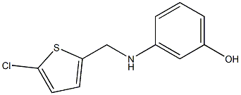 3-{[(5-chlorothiophen-2-yl)methyl]amino}phenol 结构式