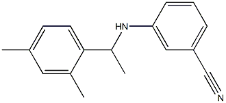 3-{[1-(2,4-dimethylphenyl)ethyl]amino}benzonitrile 结构式