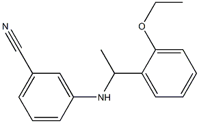 3-{[1-(2-ethoxyphenyl)ethyl]amino}benzonitrile 结构式