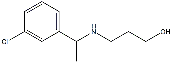 3-{[1-(3-chlorophenyl)ethyl]amino}propan-1-ol 结构式