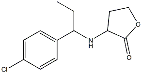 3-{[1-(4-chlorophenyl)propyl]amino}oxolan-2-one 结构式