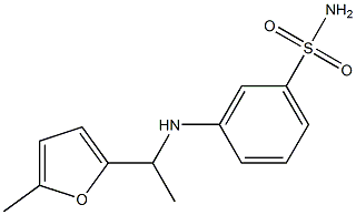 3-{[1-(5-methylfuran-2-yl)ethyl]amino}benzene-1-sulfonamide 结构式