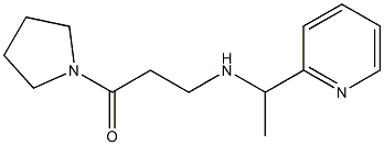 3-{[1-(pyridin-2-yl)ethyl]amino}-1-(pyrrolidin-1-yl)propan-1-one 结构式