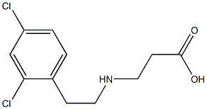3-{[2-(2,4-dichlorophenyl)ethyl]amino}propanoic acid 结构式