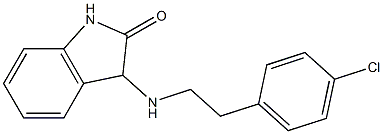 3-{[2-(4-chlorophenyl)ethyl]amino}-2,3-dihydro-1H-indol-2-one 结构式
