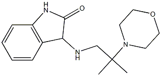 3-{[2-methyl-2-(morpholin-4-yl)propyl]amino}-2,3-dihydro-1H-indol-2-one 结构式