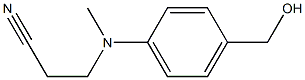 3-{[4-(hydroxymethyl)phenyl](methyl)amino}propanenitrile 结构式