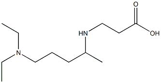 3-{[5-(diethylamino)pentan-2-yl]amino}propanoic acid 结构式