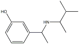 3-{1-[(3-methylbutan-2-yl)amino]ethyl}phenol 结构式