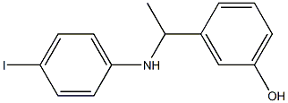 3-{1-[(4-iodophenyl)amino]ethyl}phenol 结构式