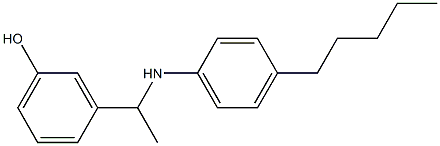 3-{1-[(4-pentylphenyl)amino]ethyl}phenol 结构式