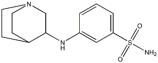 3-{1-azabicyclo[2.2.2]octan-3-ylamino}benzene-1-sulfonamide 结构式