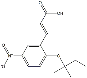 3-{2-[(2-methylbutan-2-yl)oxy]-5-nitrophenyl}prop-2-enoic acid 结构式