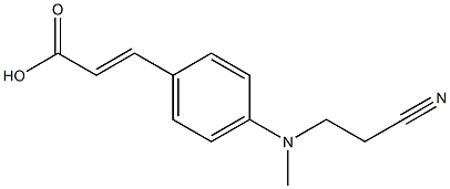 3-{4-[(2-cyanoethyl)(methyl)amino]phenyl}prop-2-enoic acid 结构式