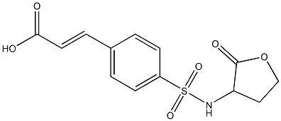 3-{4-[(2-oxooxolan-3-yl)sulfamoyl]phenyl}prop-2-enoic acid 结构式