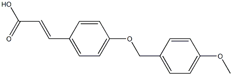 3-{4-[(4-methoxyphenyl)methoxy]phenyl}prop-2-enoic acid 结构式